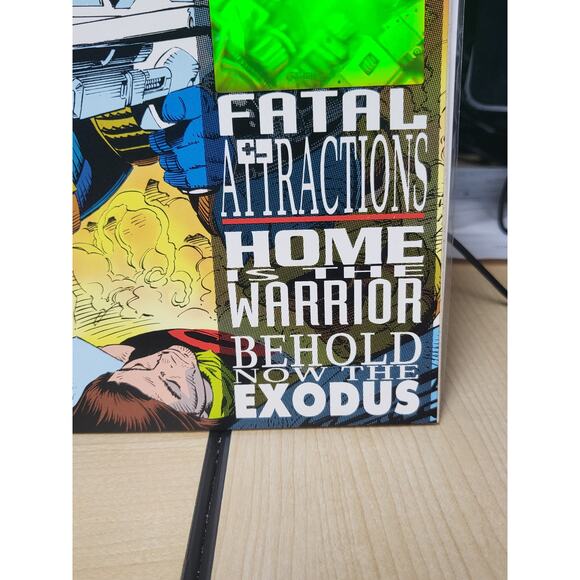 X-Force #25 (1993) Fatal Attractions Crossover pt 2 Cable Hologram Cover NM - Picture 4 of 7
